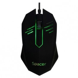 Mouse Spacer M20, 1000 DPI, Gaming, Negru